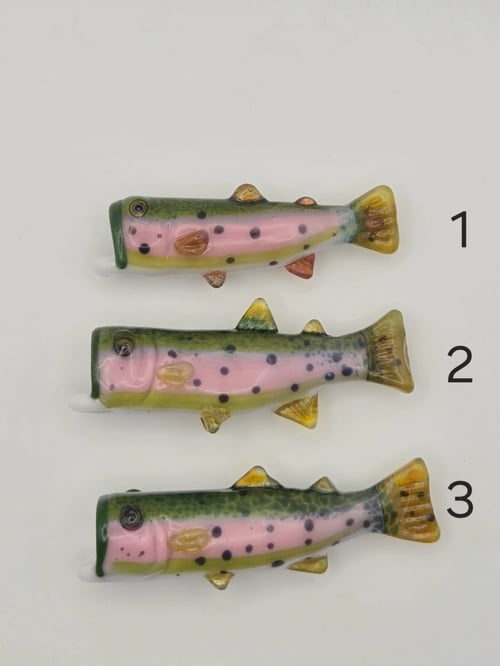 Image of Sculpted trout pendants