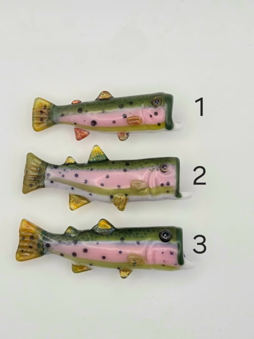 Image of Sculpted trout pendants