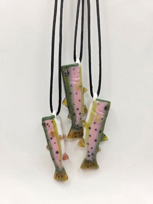 Image of Sculpted trout pendants