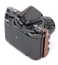 Image 6 of Share Pentax 6X7 camera + metered prism + SMC 105mm F2.4 lens + right hand grip #1551