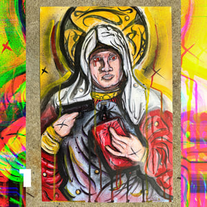 AJAX DEADFXCE  - 1 of 1 HAND ALTERED PRINTS / 1 LEFT