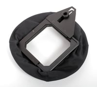 Image 2 of Universal Linhof shoe mounted adjustable camera Compendium Lens Shade #1582