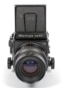Image 2 of Mamiya RB67 Pro S 6X7 medium format camera w/ 90mm K/L + 180mm + lenses + WLF