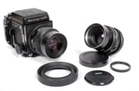 Image 1 of Mamiya RB67 Pro S 6X7 medium format camera w/ 90mm K/L + 180mm + lenses + WLF