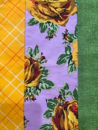 Image 3 of Potholder, Yellow Roses on a Lilac Background