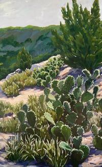Image 4 of Edward's Plateau Triptych by Danika Ostrowski - Original Painting