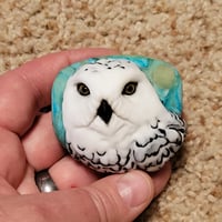 Image 6 of RESERVED for Larry P. - Octopus Aquarium sculpture & Nightowl - Flamework Glass Sculptures