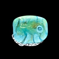 Image 7 of RESERVED for Larry P. - Octopus Aquarium sculpture & Nightowl - Flamework Glass Sculptures