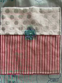 Image 3 of Adult Full Apron, Blue Christmas Baking Print