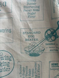 Image 5 of Adult Full Apron, Blue Christmas Baking Print