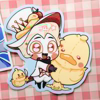Image 3 of Hazbin Hotel Emily Maid and Lucifer Duckies Special Stickers