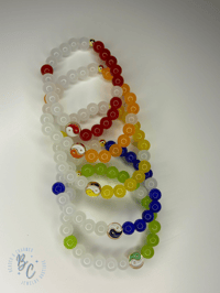 🌗 Yin & Yang Glass Bracelet Collection