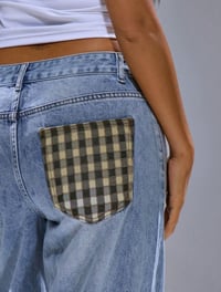 Image 8 of SKYNLYDRESS - Leg Jeans Patchwork Pocket Wide Printemps, Été, Streetwear