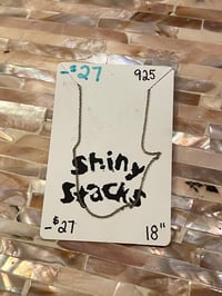 Image 1 of Sterling Silver Simple Chain 18”