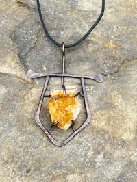 Image 2 of Vitalize. Citrine and Copper Pendant