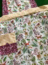 Image 2 of Adult Full Apron, Christmas Print with Forest Animals