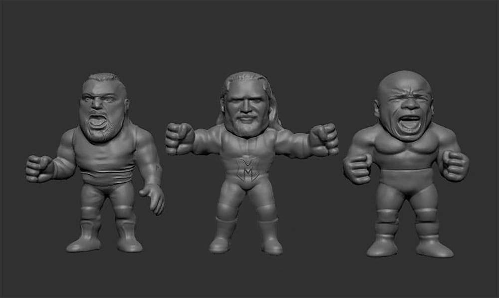 RWW GRAPPLE GANG MINI-WRESTLERS SERIES 2: THE SYSTEM (3-PACK) *PREORDER*