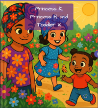 Princess K, Princess H, and Toddler X