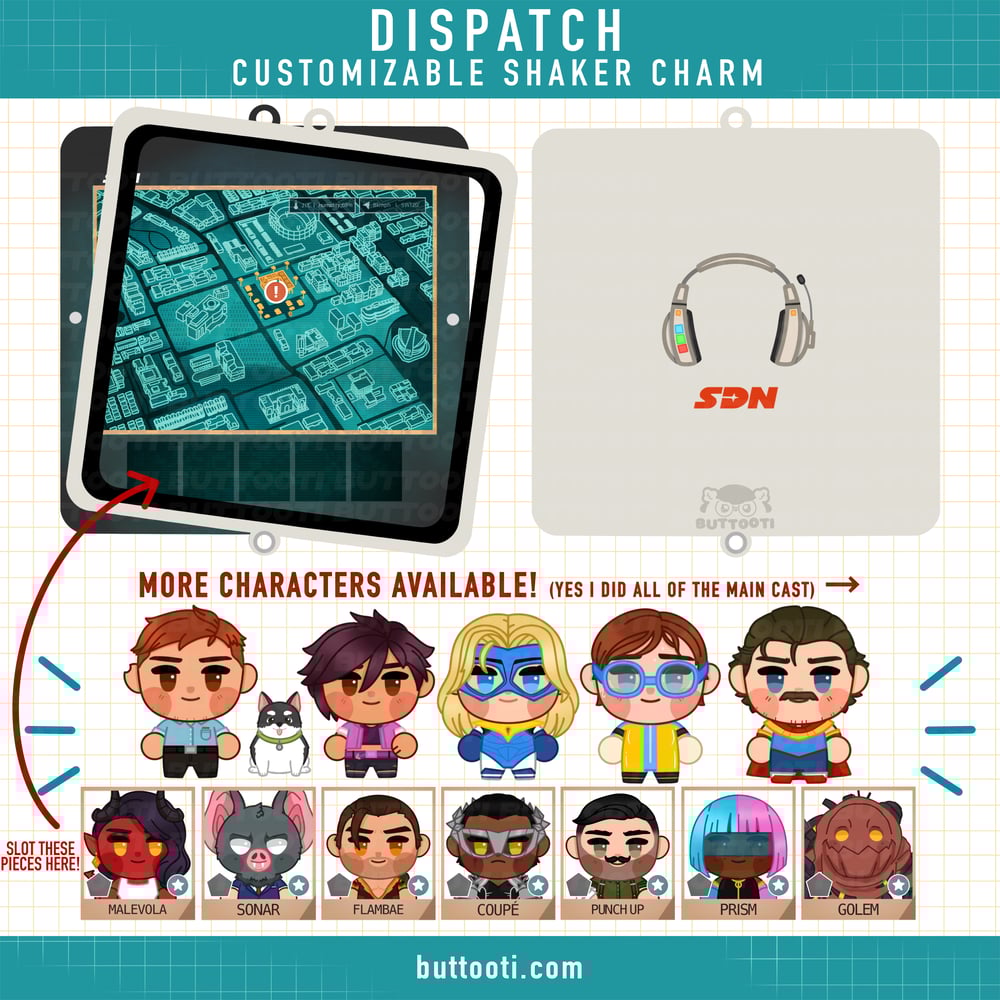 [PREORDER] ✦ Dispatch Shaker Charm ✦