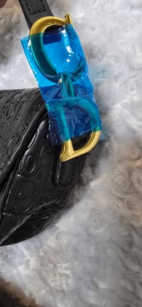 Image 2 of Black Saddle bag with wallet