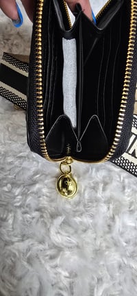 Image 3 of Black Saddle bag with wallet