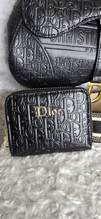Image 4 of Black Saddle bag with wallet