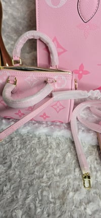 Image 4 of Pink 3pc Set OTG, Mini speedy, long wallet