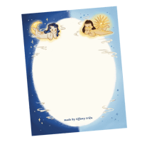 sun & moon lovers notepad