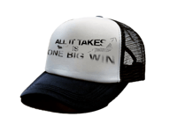 ONE BIG WIN -BLACK MESH TRUCKER CAP