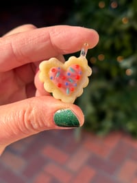 Image 1 of Pink heart sugar cookie 