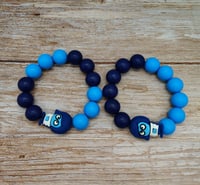 Image 1 of Sadness Inside Out Silicone Beaded Bracelet