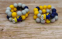 Image 1 of MInion Silicone 2pc Bracelet Stack
