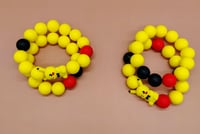 Image 1 of Anime Beaded Silicone Bracelet