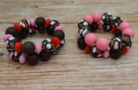 Image 1 of Chocolate Bomber Silicone Bracelet Stack