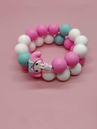 Image 1 of Adorable My Melodie Charm Silicone Bracelet for teens women and girls