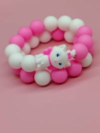 Image 1 of Purrfectly Beaded Marie Aristocat Charm Bracelet for teens women and girls