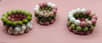 Image 1 of Springtime Delight Charm Silicone Beaded Bracelet Stacks