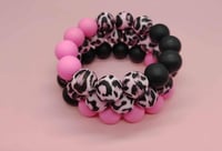Image 1 of Pink Panther 3-Piece Bracelet Stack