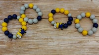 Image 2 of MInion Silicone 2pc Bracelet Stack