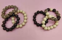 Image 2 of Safari Chic 3pc Bracelet Stack for women girls and teens
