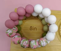 Image 3 of Springtime Delight Charm Silicone Beaded Bracelet Stacks