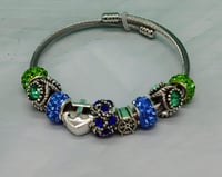 Image 3 of Drive da Boat opened cuff stainless steel charm bracelet for Your Arm Kandii