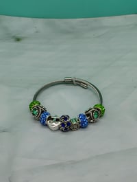 Image 4 of Drive da Boat opened cuff stainless steel charm bracelet for Your Arm Kandii