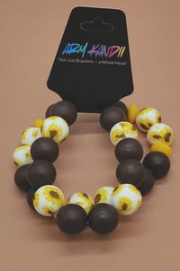 Image 4 of 2pc Sunflower Bracelet Stack