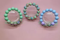 Image 4 of Blossom Breeze 3pc Stack Silicone Bracelets for women girls and teens