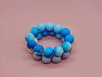 Image 5 of Blue Coastal Wave 3pc Bracelet Stack