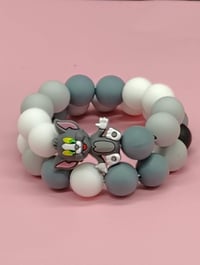Image 5 of Nostalgic Cat Tom &amp; Jerry Bracelet for unisex adults, teens and kids