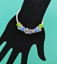 Image 5 of Drive da Boat opened cuff stainless steel charm bracelet for Your Arm Kandii