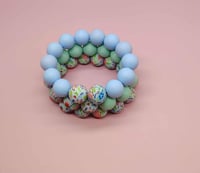 Image 5 of Blossom Breeze 3pc Stack Silicone Bracelets for women girls and teens