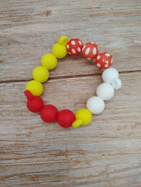 Image 5 of Mouse Mickey Head Silicone Beaded Bracelet for Women Teens and Girls